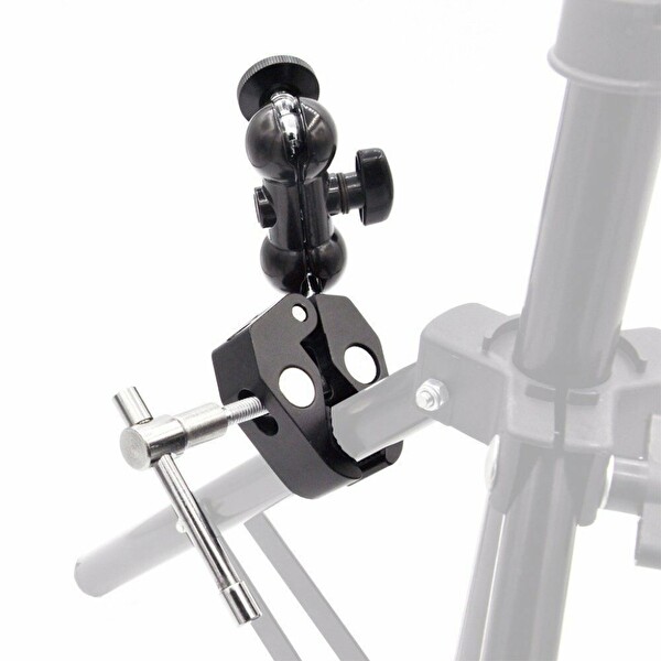 Ayex Dual Ball Heads Magic Arm + Super Crab Clamp Kelepçe