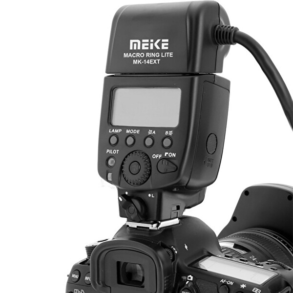 MeiKe MK-14EXT-N Nikon Uyumlu I-TTL Makro Ring Flaş