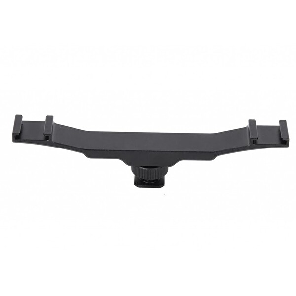 Ayex DSLR Uyumlu Flaş Bracket Iki Girişli Flaş LED Mikrofon Tutucu