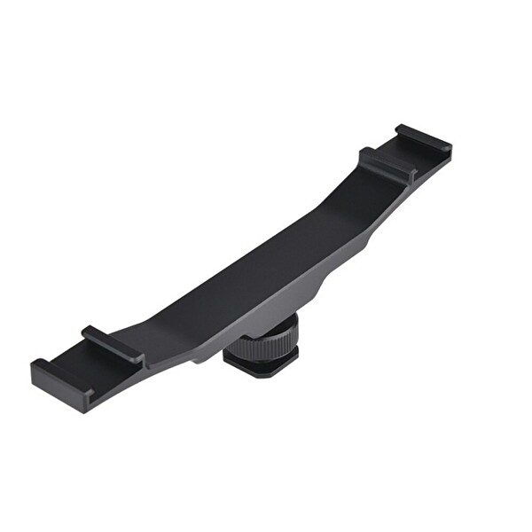Ayex DSLR Uyumlu Flaş Bracket Iki Girişli Flaş LED Mikrofon Tutucu
