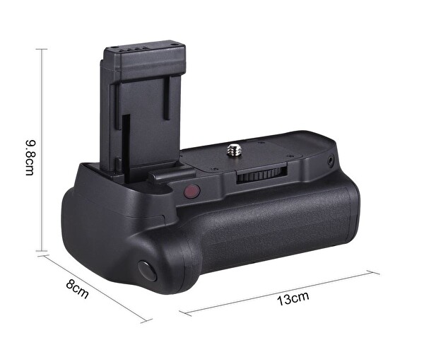 Ayex AX-1100D Canon EOS 1100D 1200D 1300D 1500D 2000D Uyumlu IR Kumandalı Battery Grip + 1 Adet LP-E10 Batarya