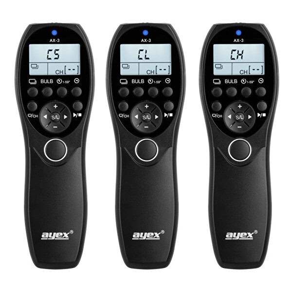 Ayex AX-3 S1 Sony A900 / A850 / A700 / A580 / A550 / A350 / A100 Uyumlu Zaman Ayarlı Kumanda
