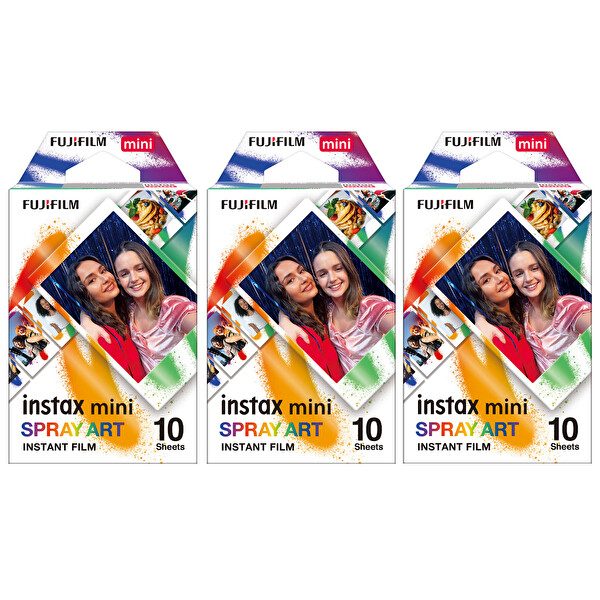 Fujifilm Instax Mini Spray Art 10x3 Film Seti