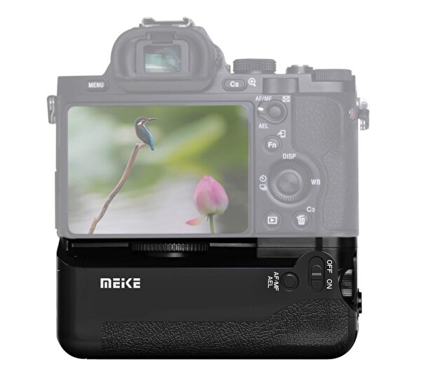 MeiKe Sony A7 A7R A7S Uyumlu VG-C1EM Muaili MK-A7 Battery Grip + 2 Adet NP-FW50 Batarya
