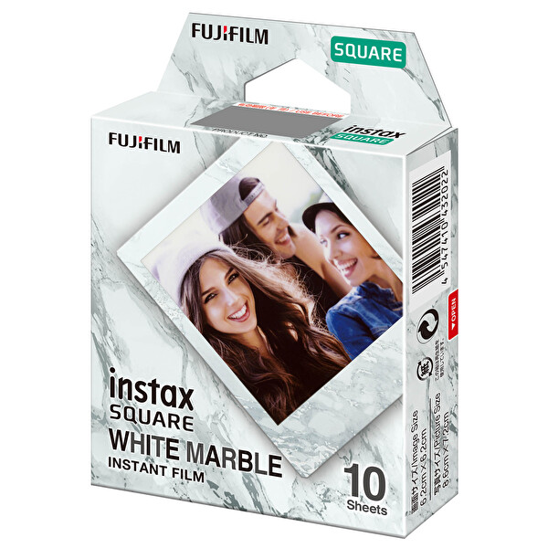 Fujifilm Instax Square Whitemarble 10'lu Kare Özel Film
