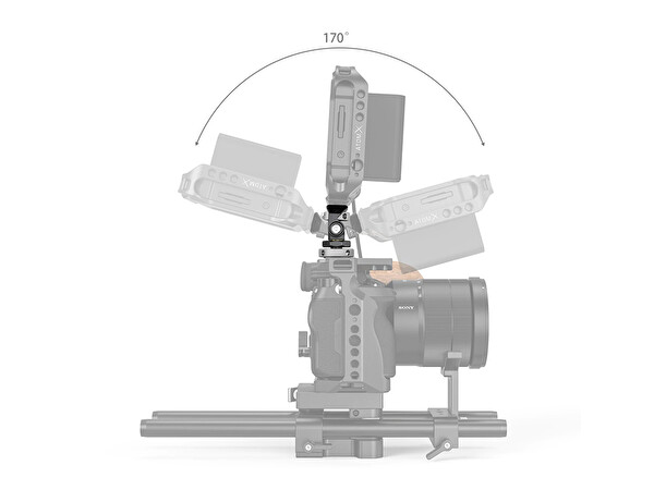 SmallRig 2905 Dönebilen Eğilebilen Ayarlamalı Cold Shoe Mount Monitör Bağlantısı