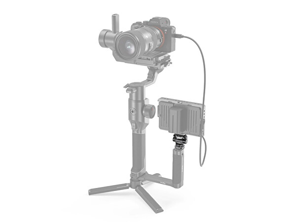 SmallRig 2905 Dönebilen Eğilebilen Ayarlamalı Cold Shoe Mount Monitör Bağlantısı