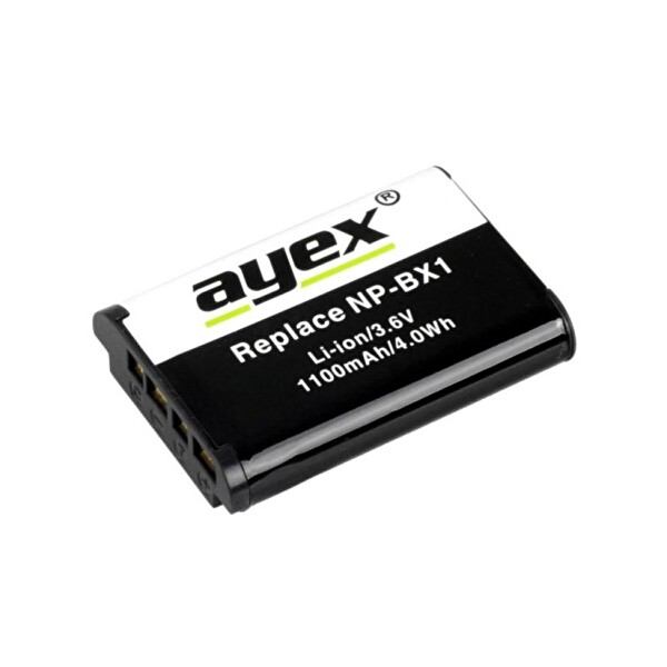 Ayex NP-BX1 Sony DSC-RX100 RX1 HX300 WX300 HDR-AS15 Digital Fotoğraf Makineleri ve Action Kamera Uyumlu Batarya