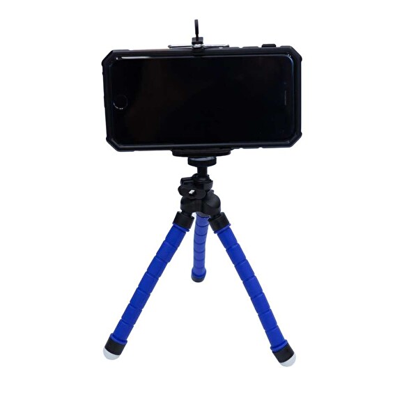 KingMa Telefon Tutucu Siyah Esnek Ahtapot Tripod