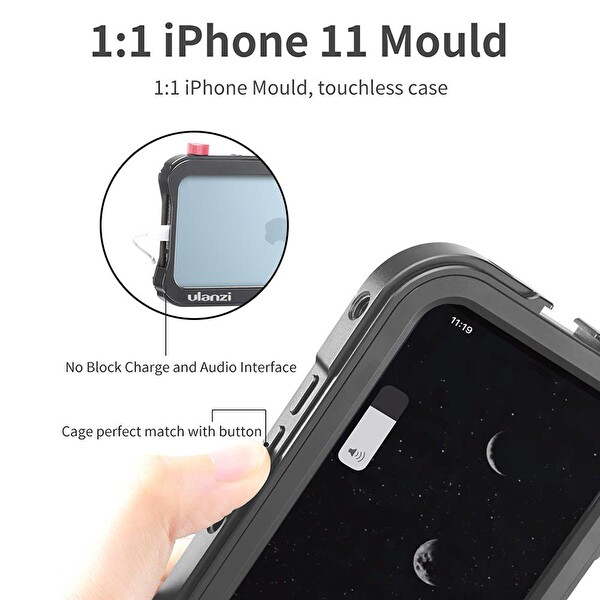 Ulanzi iPhone 11 Pro Uyumlu Metal Vlog Çerçeve