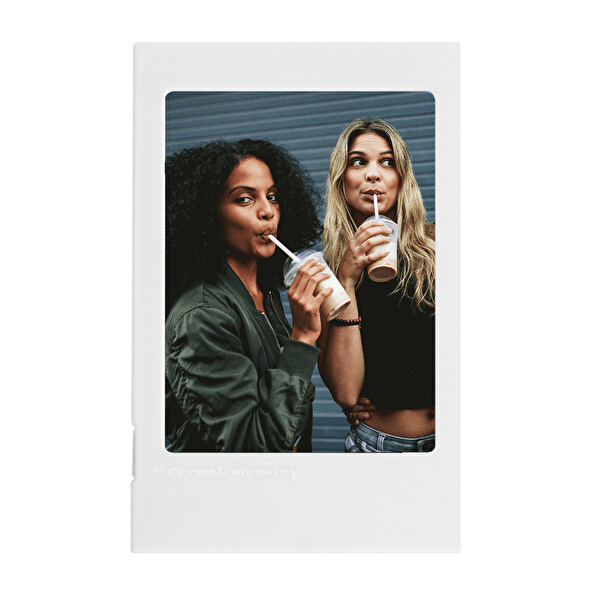 Fujifilm Instax Mini Film Uyumlu Katlanabilir Beyaz Fotoğraf Çerçevesi