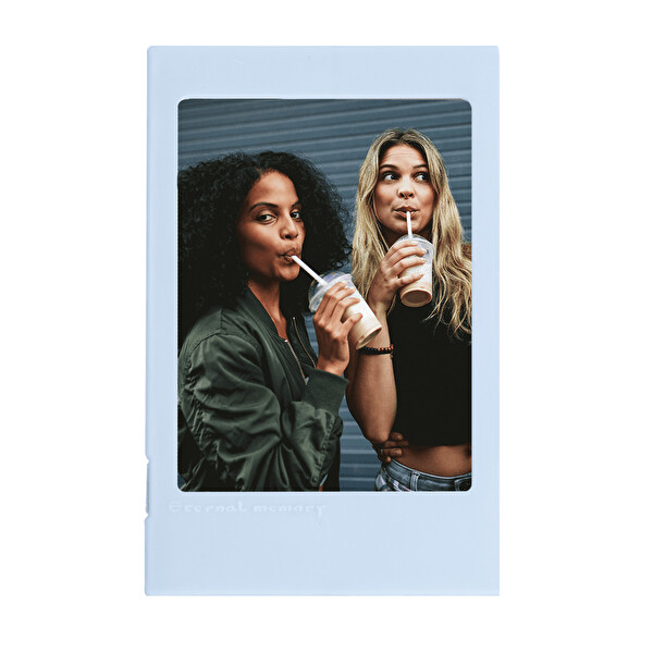 Instax Mini Film Uyumlu Katlanabilir Mavi Fotoğraf Çerçevesi