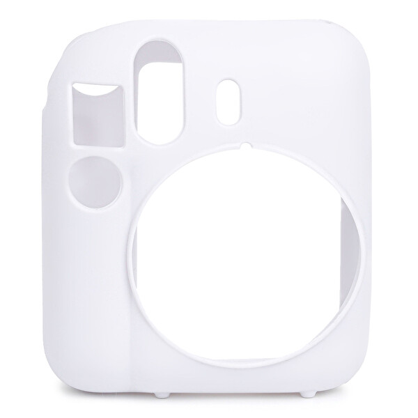 Fujifilm Instax Mini 12 Makine Uyumlu Beyaz Koruyucu Silikon Kılıf