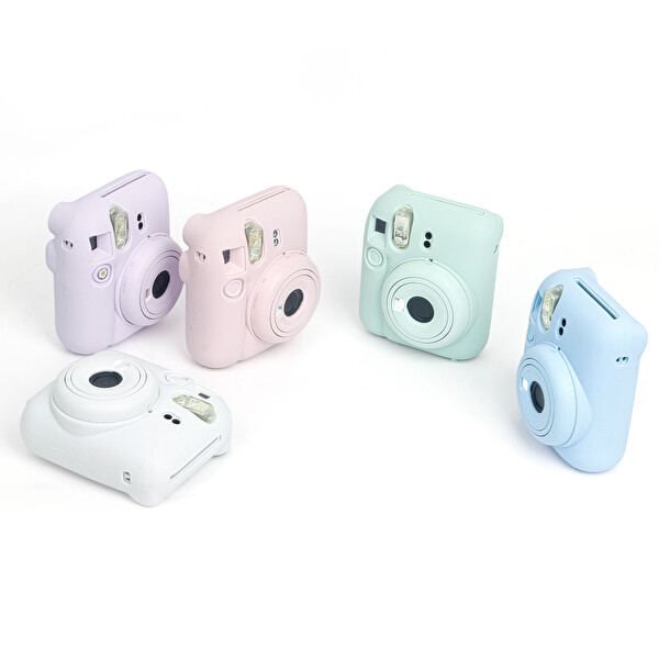 Fujifilm Instax Mini 12 Makine Uyumlu Lila Koruyucu Silikon Kılıf