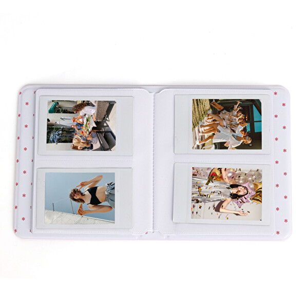 Fujifilm Instax Mini Film Uyumlu 64'lü Pembe PVC Albüm