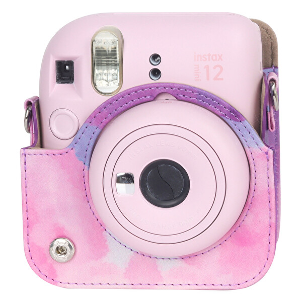 Fujifilm Instax Mini 12 Makine Uyumlu Çok Renkli Deri Kılıf