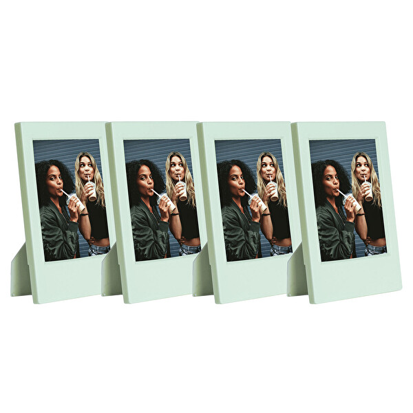 Instax Mini Film Uyumlu Klasik 4'lü Yeşil Fotoğraf Çerçeve Seti
