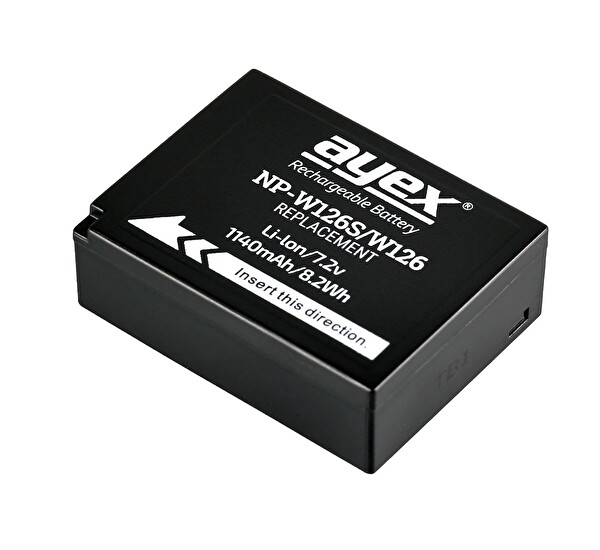 Ayex NP-W126S NP-W126 Fujifilm X-Pro3 X-E3 X-T2, X-T3 X100F X-Pro2 X-T20 X-T30 Uyumlu Batarya