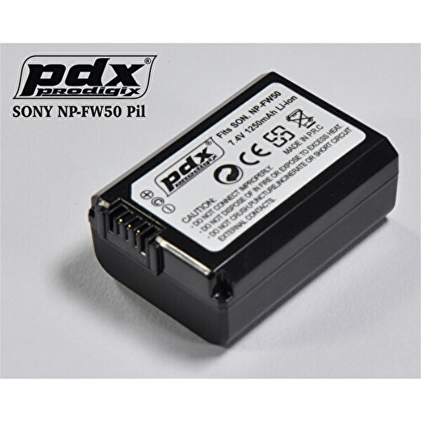 PDX Prodigix Sony NP-FW50 Kamera Bataryası