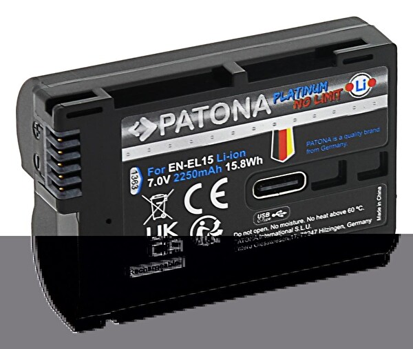 Patona 1363 Platinum EN-EL15C USB-C Nikon Batarya