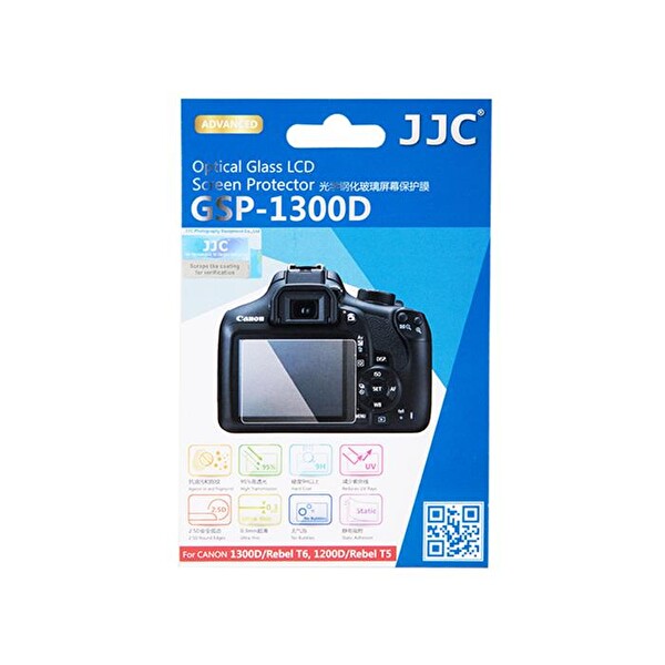 JJC GSP-1300D LCD (Canon 1200D, 1300D) Ekran Koruyucu Optik Cam
