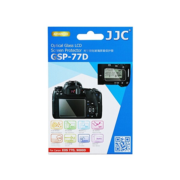 JJC GSP-77D (Canon 77D, 9000D) LCD Ekran Koruyucu Optik Cam