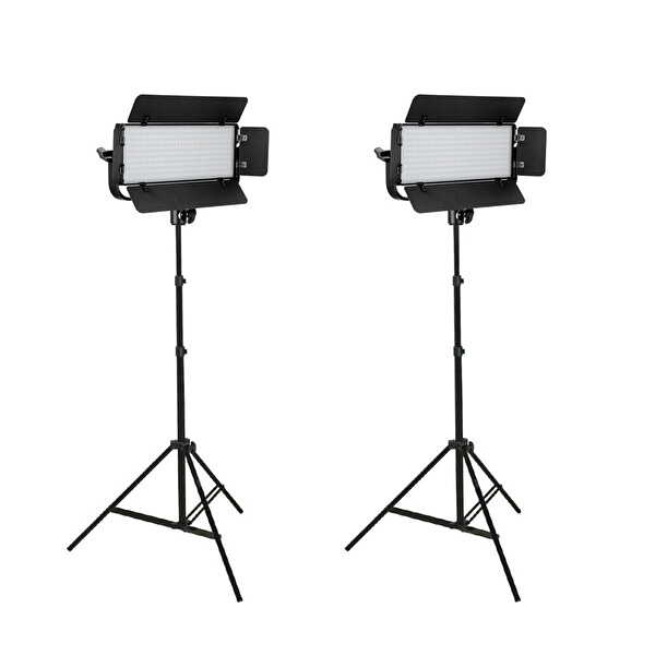 GDX CF-300C BiColor Mobil 2'li Sürekli Video Panel Led Işık Seti