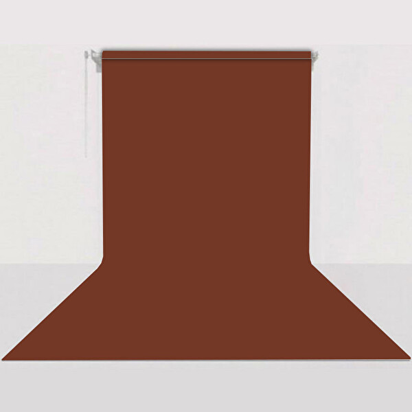 GDX Sabit (Tavan & Duvar) Kağıt Sonsuz Stüdyo Fon Perde (Chestnut) 2.70x11 Metre