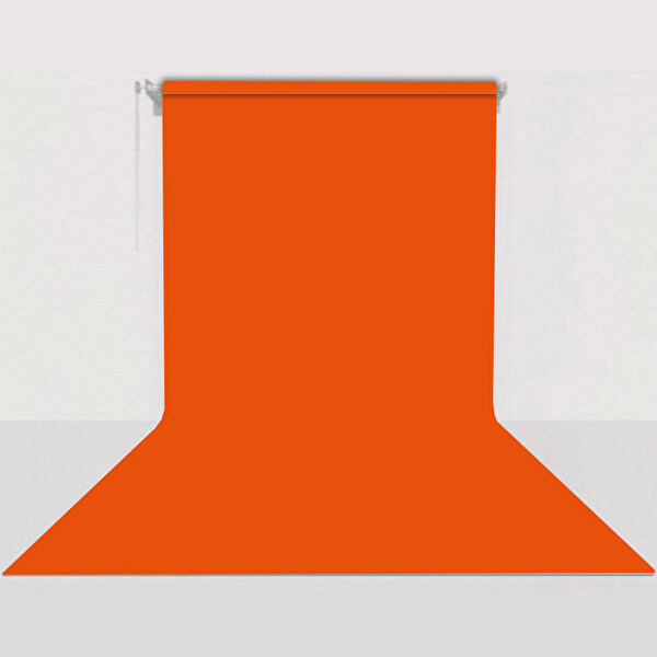 GDX Sabit (Tavan & Duvar) Kağıt Sonsuz Stüdyo Fon Perde (Tangelo) 2.70x11 Metre