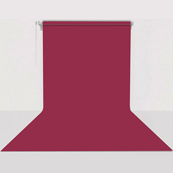 Sabit (Tavan & Duvar) Kağıt Sonsuz Stüdyo Fon Perde (Crimson) 2.70x11 Metre