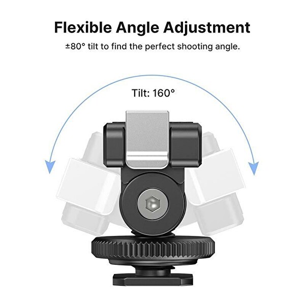 Ulanzi CA22 DJI Osmo Action 3/4 İçin Cold Shoe Adaptörü