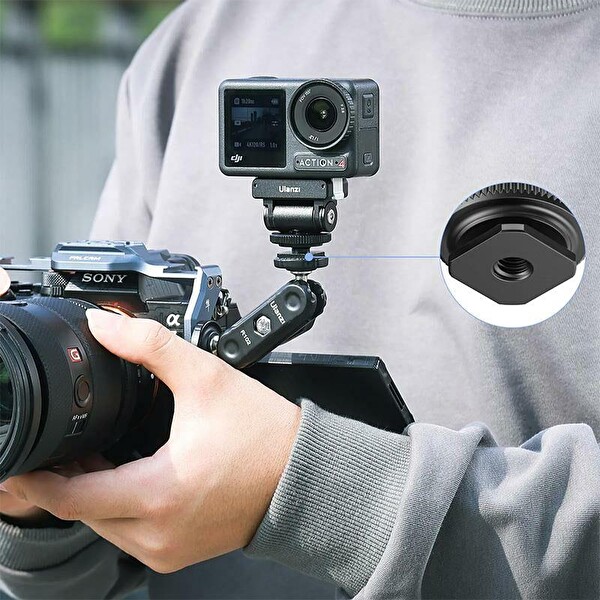 Ulanzi CA22 DJI Osmo Action 3/4 İçin Cold Shoe Adaptörü