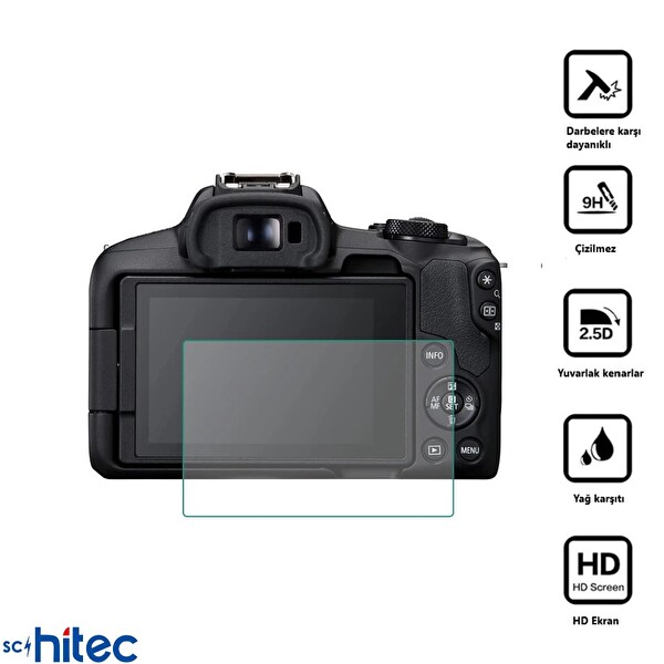 ScHitec Nikon D3100 İle Uyumlu Darbe Emici Kamera Ekran Koruyucu Kaplama