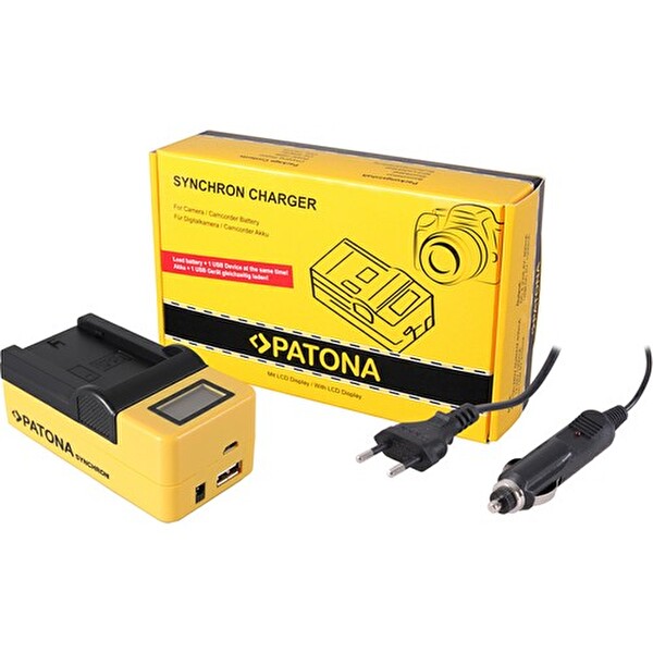 Patona Sony NP-FZ100 Uyumlu Senkron LCD Ekranlı USB Şarj Cihazı