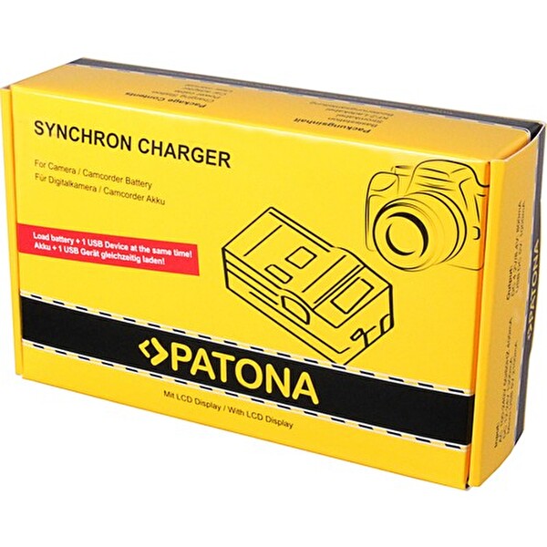 Patona Sony NP-FZ100 Uyumlu Senkron LCD Ekranlı USB Şarj Cihazı