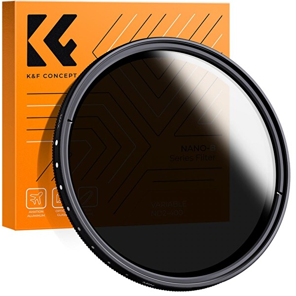 K&F Concept 77mm ND2-ND400 Varıable ND (1-9 arası Değişken)