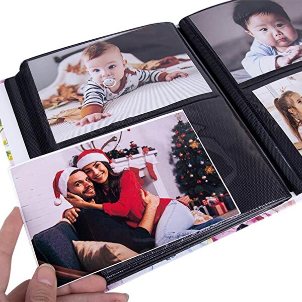 Rabsev RS306 Fotoğraf Albümü 10x15 CM 200 Fotoğraf Kapasiteli Baby Desenli Lüks Albüm