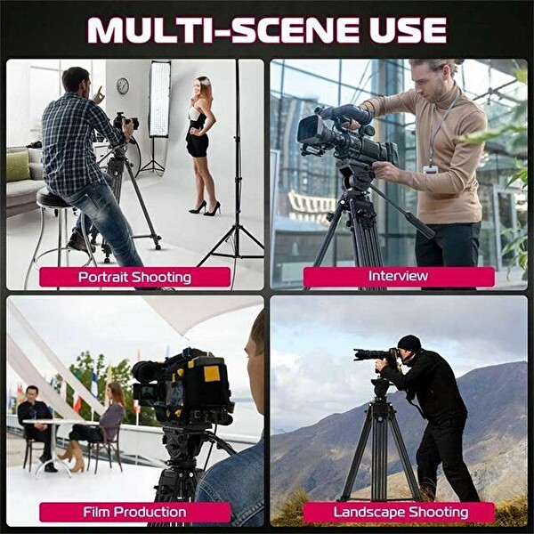 Ulanzi MT-81 Alüminyum 360° Ball Head Kafa Video Tripod