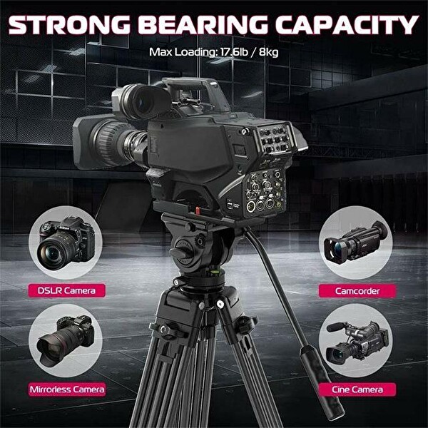 Ulanzi MT-81 Alüminyum 360° Ball Head Kafa Video Tripod