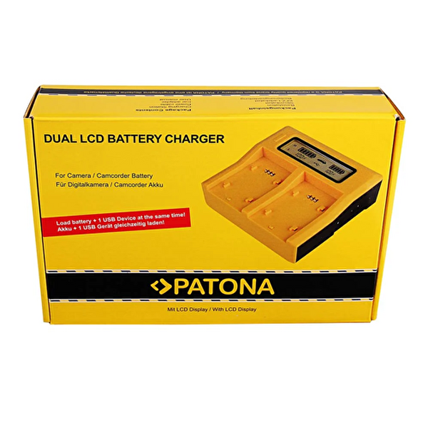 Patona NP-W235 Fuji İkili LCD Ekranlı USB Şarj Aleti