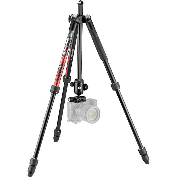 Manfrotto MKELMII4RD-BH Element MII Ball Head Tripod Kırmızı
