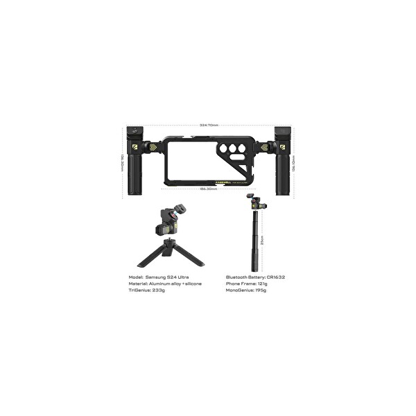 Freewell Samsung S24 Ultra için Genius Rig Kafesi