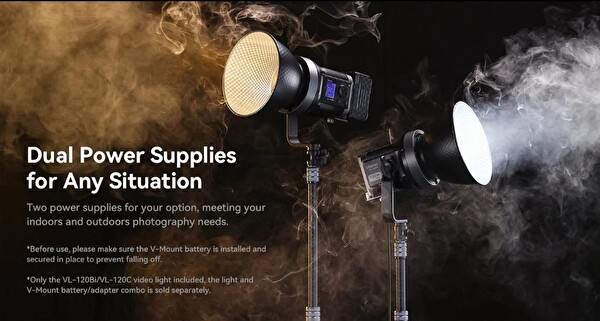 Ulanzi 120 W RGB V-Mount Video Işık L074CNA1