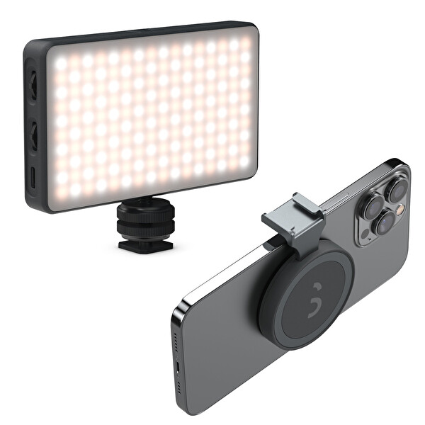 Shiftcam Apple Uyumlu ProLED Magsafe Selfie Çekim Işığı - SnapShoe Siyah Magsafe Aksesuar Montaj Aparatı