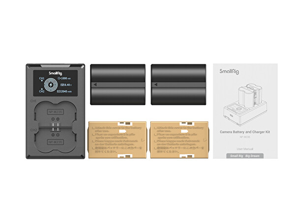 SmallRig 3822 Fuji NP-W235 Batarya - Şarj Kiti