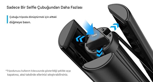 Ulanzi TT52 Aksiyon Kamera 1.5 M Selfie Tripod