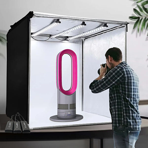 GDX Pro II 3 LED Işıklı Ürün Çekim Çadırı 80X80 CM