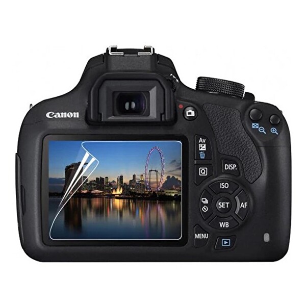 Canon EOS 2000D Uyumlu 3 Adet Fotograf Makinesi için LCD Ekran Koruyucu Nano Jelatin