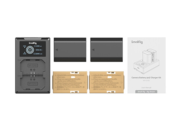 SmallRig 3824 Sony NP-FZ100 Batarya - Şarj Kiti