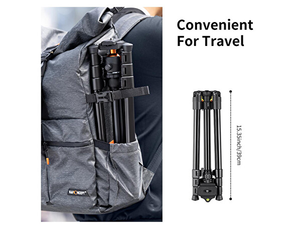 K&F Concept BI234M KF09.101 116 CM Katlanabilir Tripod